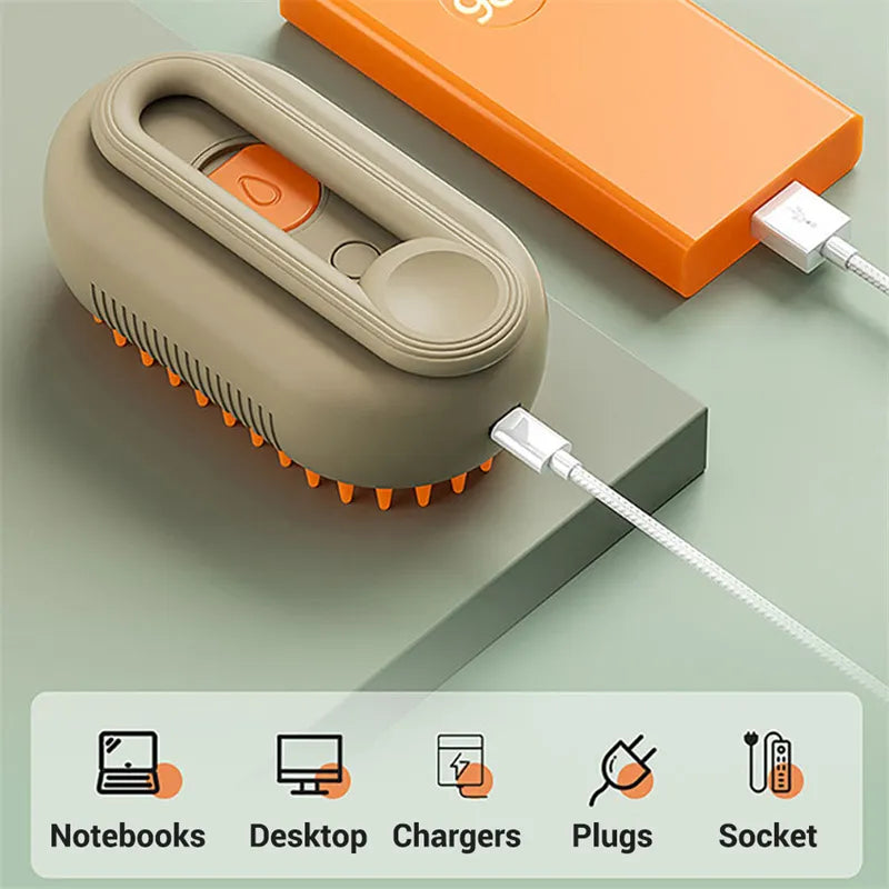 PetSpa™ Steam Brush 3-in-1