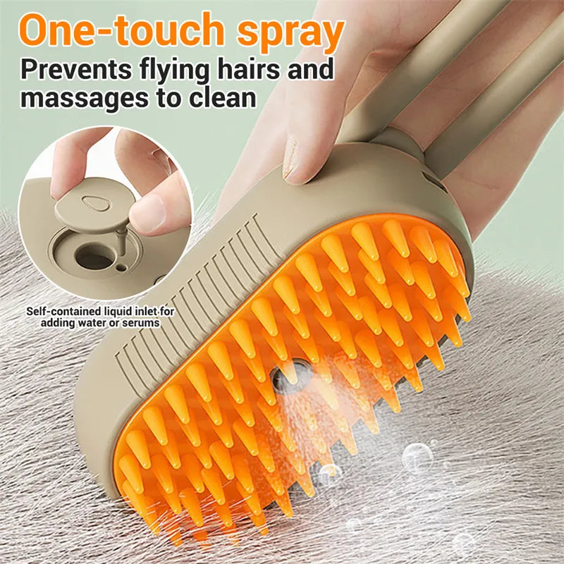 PetSpa™ Steam Brush 3-in-1