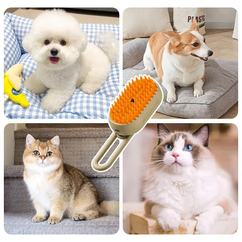 PetSpa™ Steam Brush 3-in-1